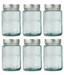 Jarmazing Products Six-Pack Recycled Glass Mason Jars - Pint - Regular Mouth - JP-RM-PINT-6PK-WL-NoL